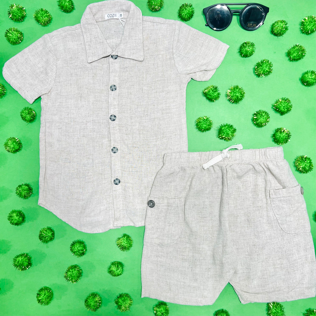 LINEN BUTTON DOWN TOP - BUTTON DOWNS