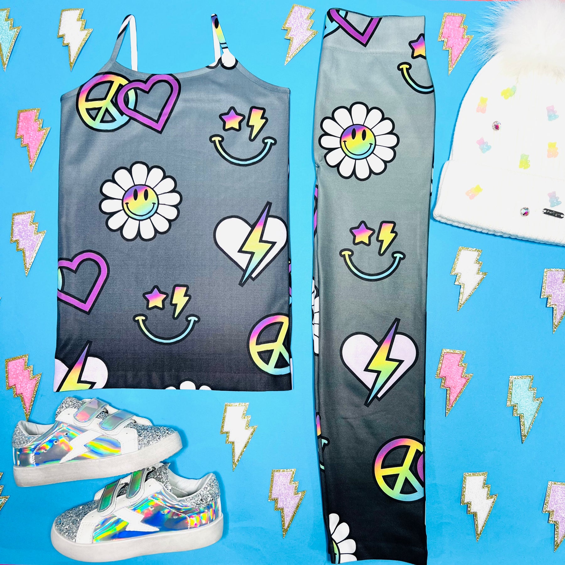 SCATTERED ICONS LEGGINGS