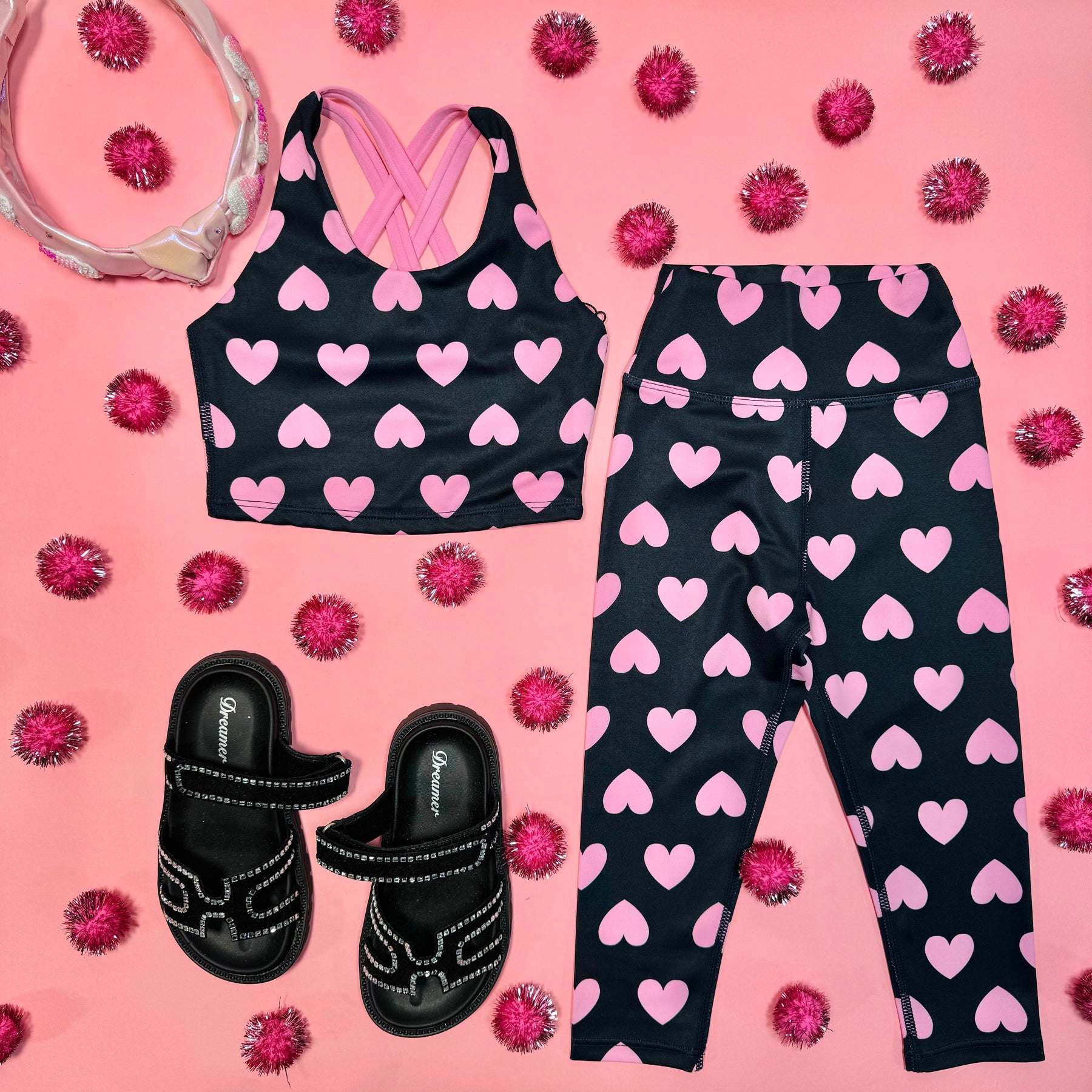 LOVE HEARTS LITTLE PEPPA LEGGINGS - LEGGINGS