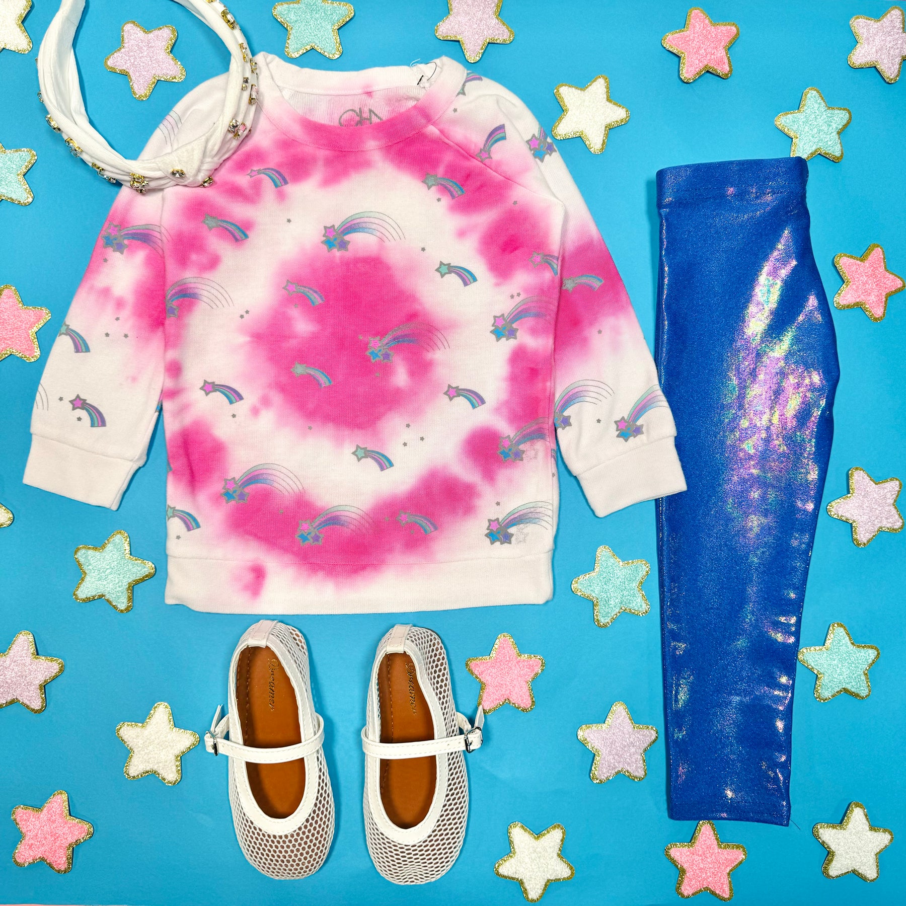 SHOOTING STAR TIE DYE SWEATSHIRT - SWEATERS