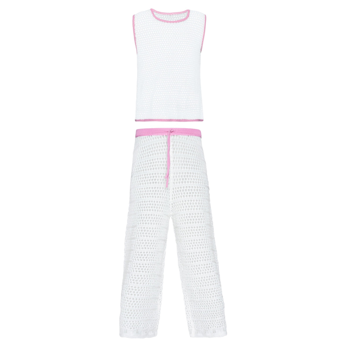 CHLOE CROCHET COVER UP TOP AND PANTS SET (PREORDER)