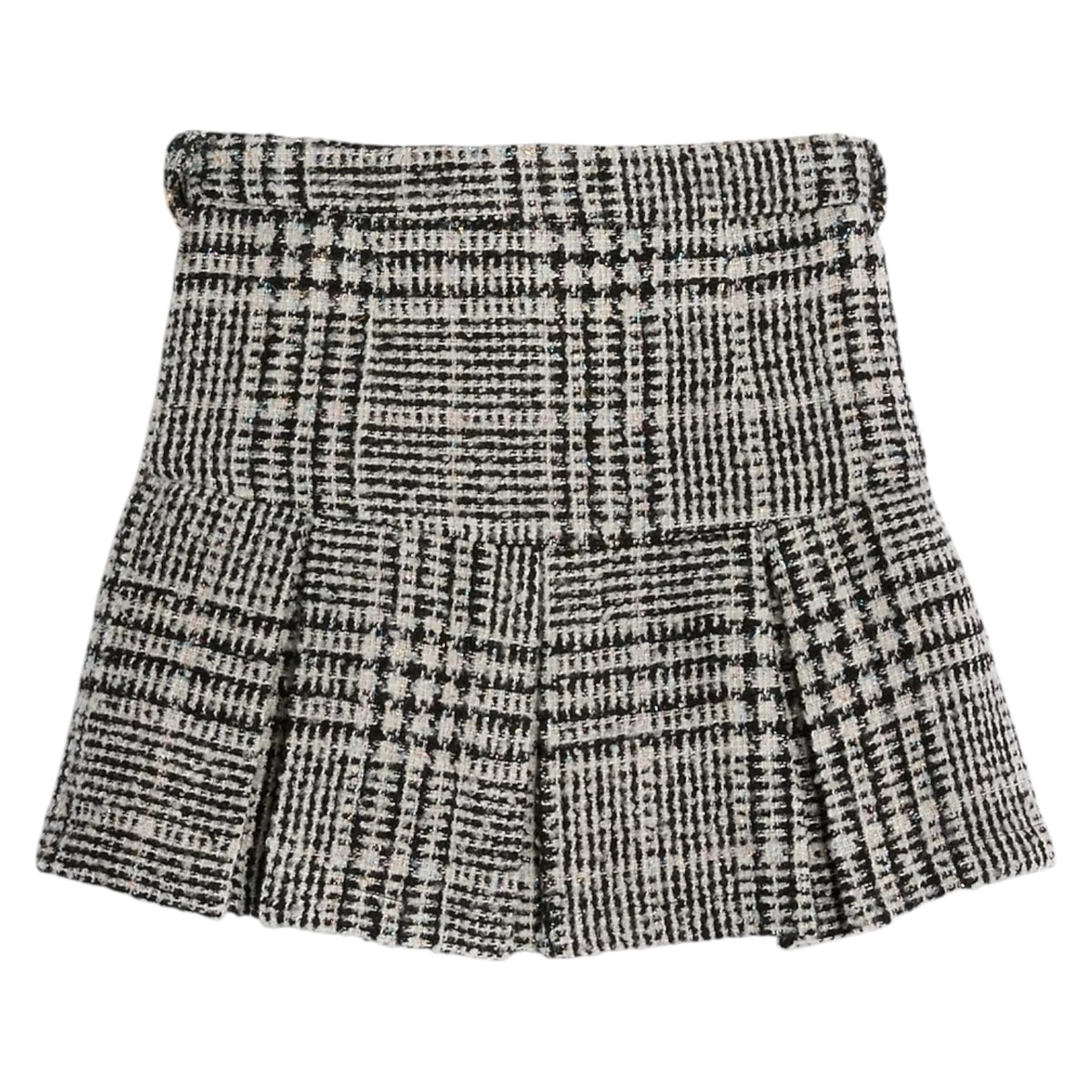 LUREX PLAID BOUCLE HATTIE CHAIN SKIRT (PREORDER)