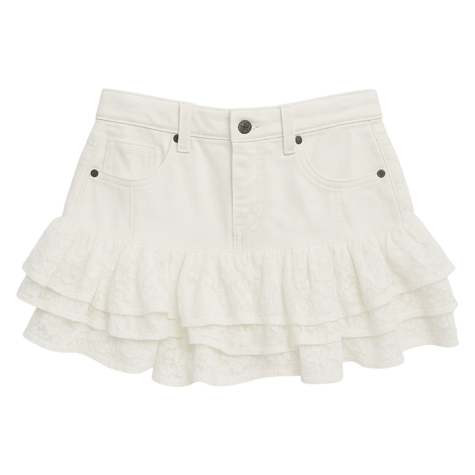 MALAGA RUFFLE LACE SKIRT (PREORDER)