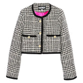 LUREX PLAID BOUCLE HATTIE CROPPED JACKET (PREORDER)