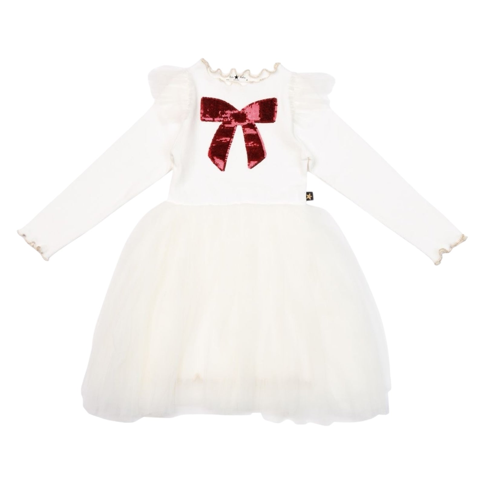 BOW FRILL TUTU DRESS