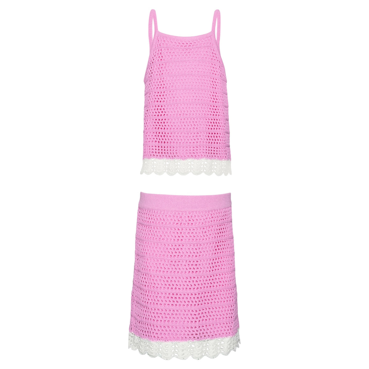 KENNEDY CROCHET COVER UP TOP AND SKIRT SET (PREORDER)