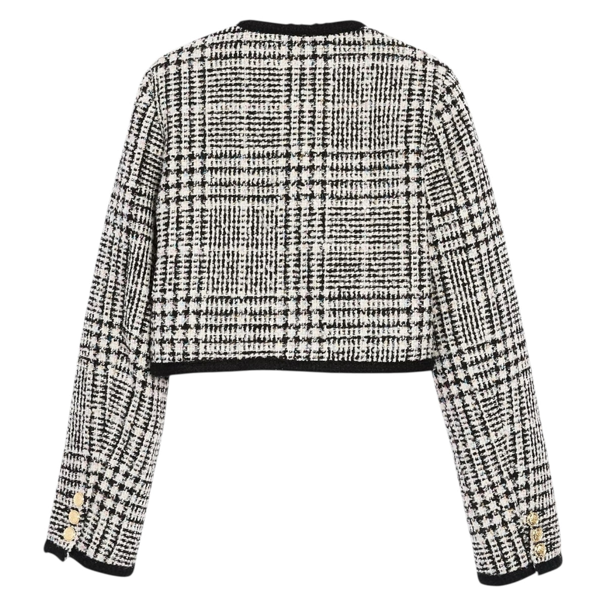 LUREX PLAID BOUCLE HATTIE CROPPED JACKET (PREORDER)