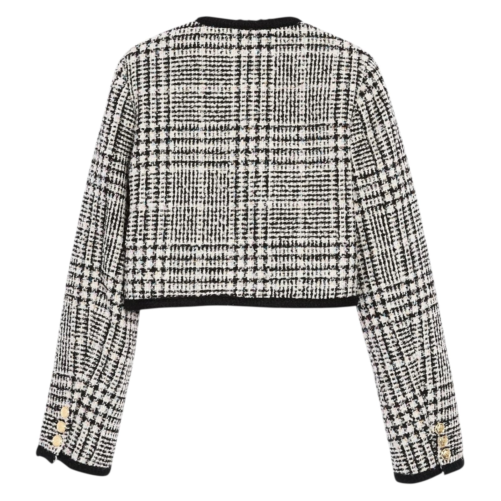 LUREX PLAID BOUCLE HATTIE CROPPED JACKET (PREORDER)