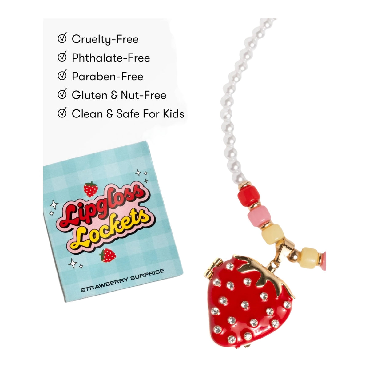 STRAWBERRY SURPRISE LIPGLOSS LOCKET