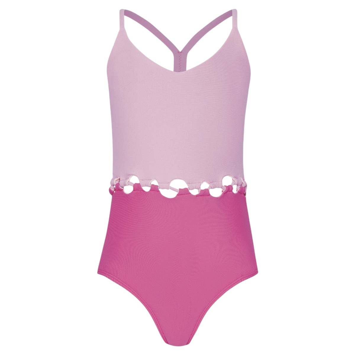 CAMMY LOOP COLOR BLOCK ONE PIECE SWIMSUIT (PREORDER)