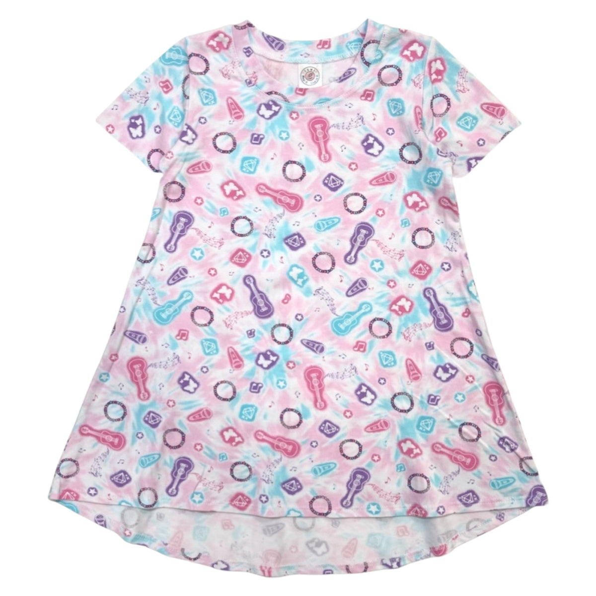 POPSTAR SHORT SLEEVE DRESS