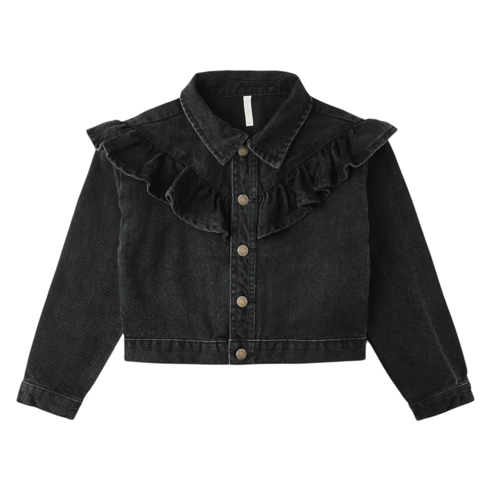 RUFFLE DENIM JACKET