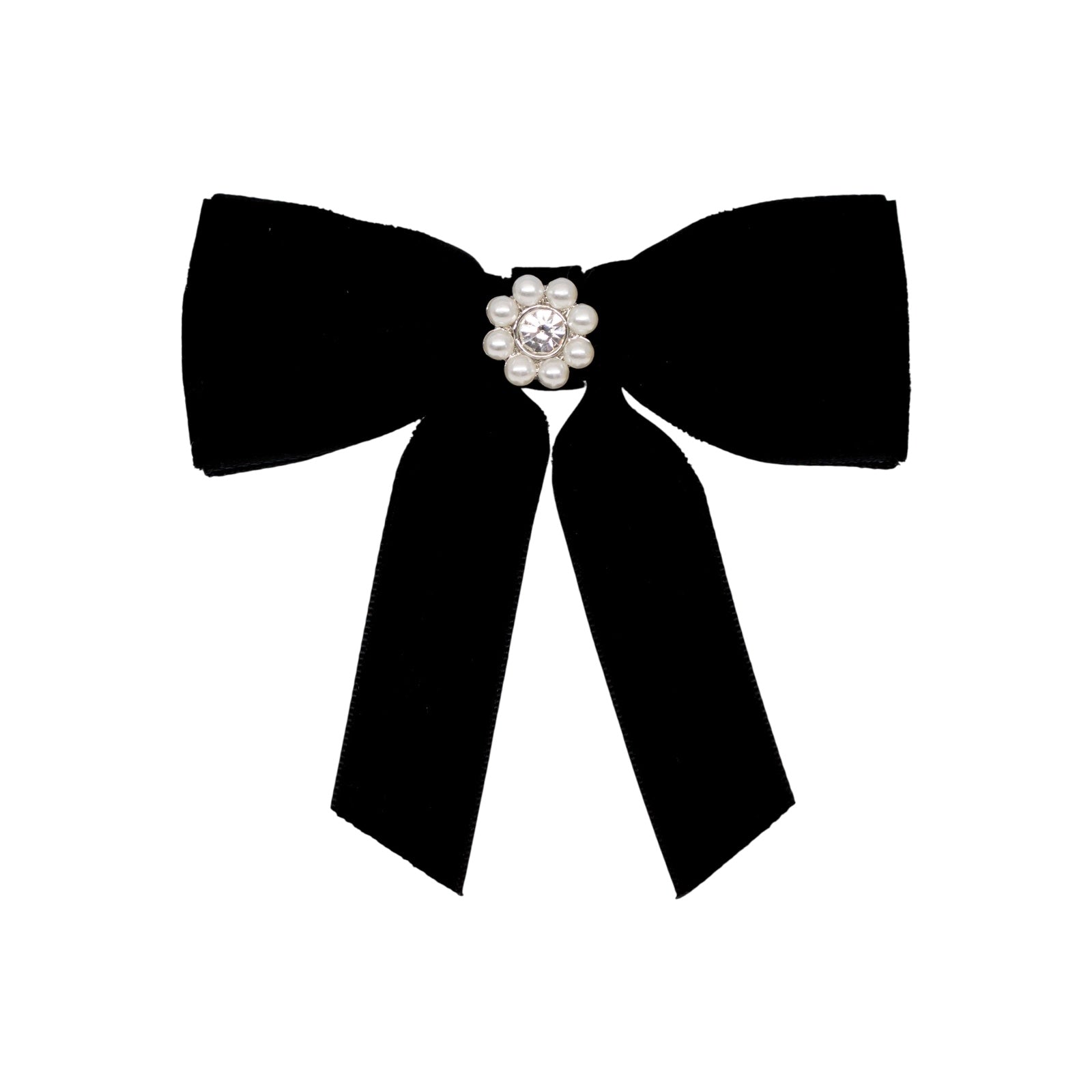 JEWEL VELVET MINI BOW BARRETTE (PREORDER)