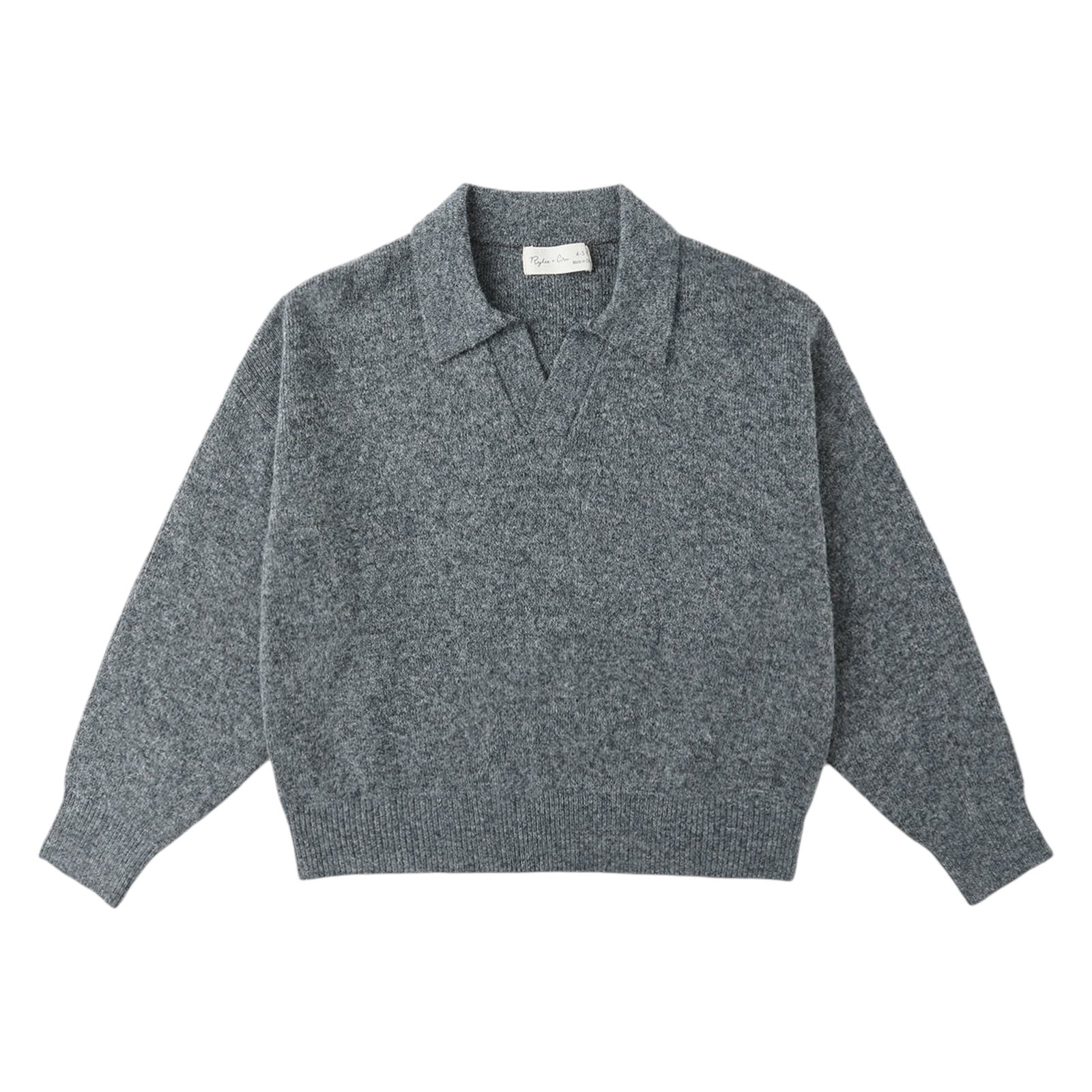 COLLARED SWEATSHIRT