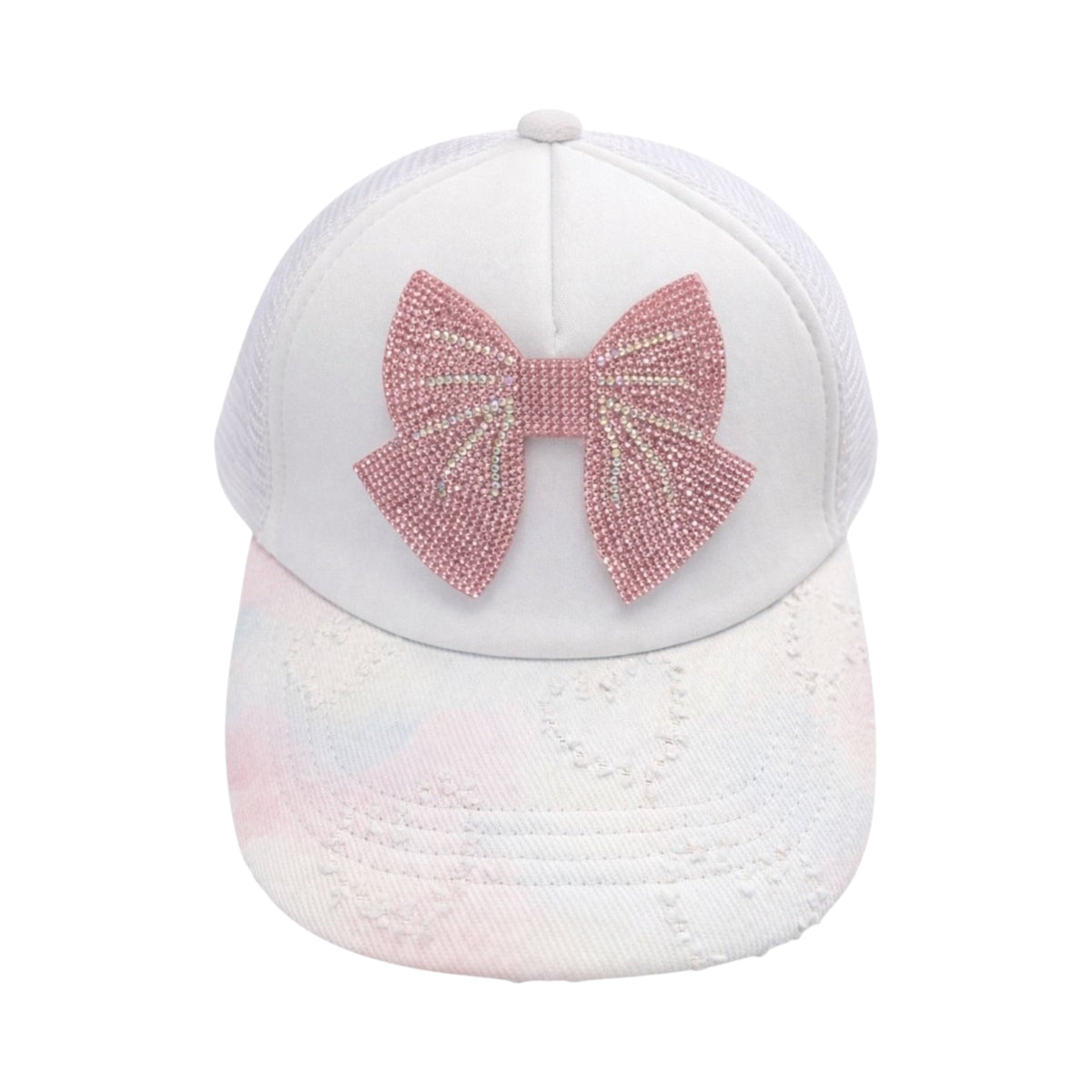 CRYSTAL BOW IRIDESCENT HAT