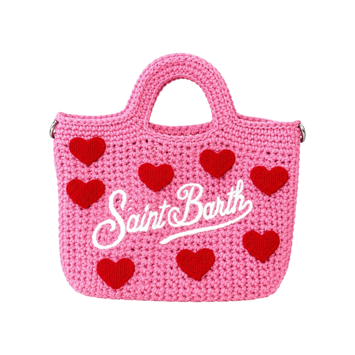 CROCHET HEARTS MINI BAG