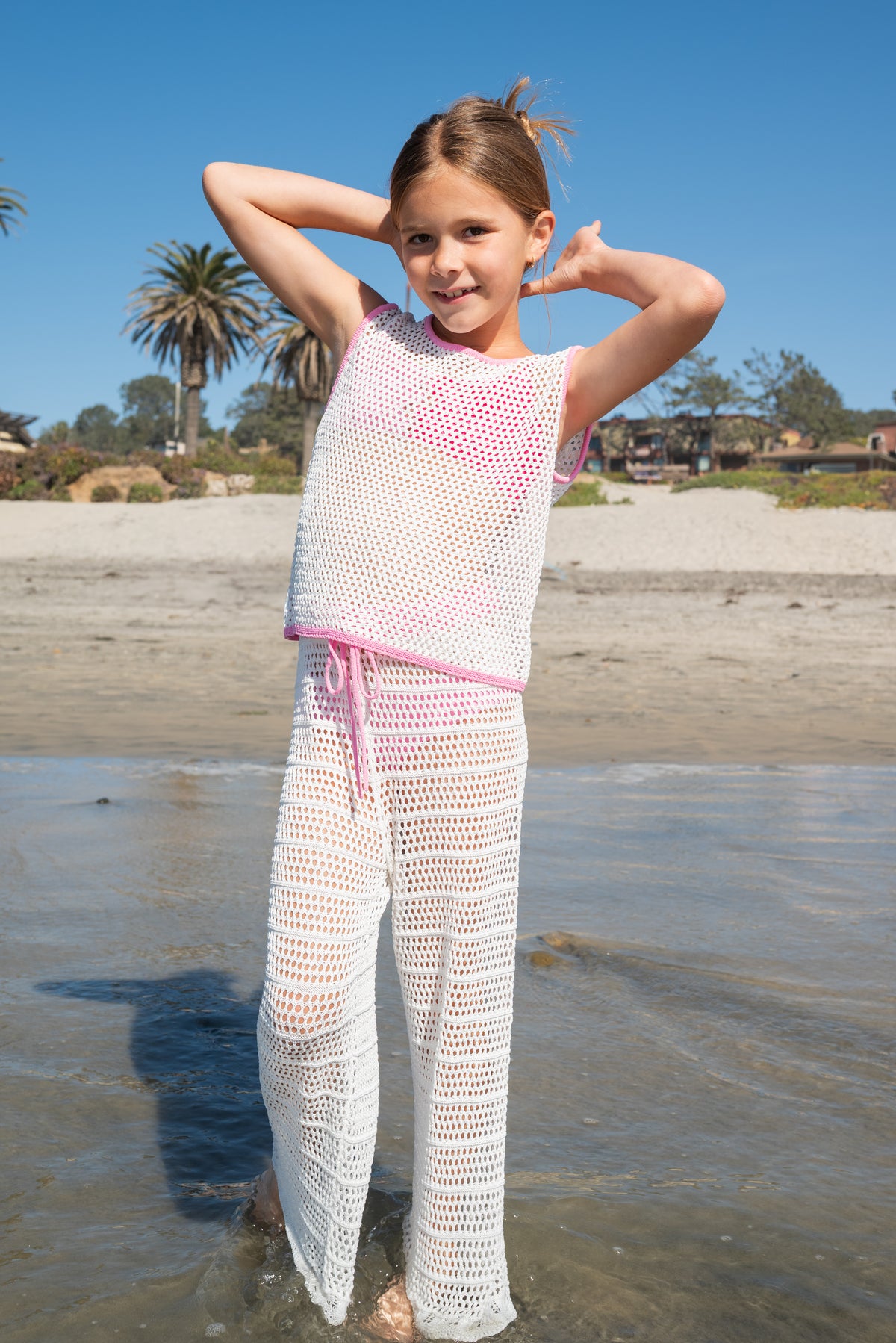 CHLOE CROCHET COVER UP TOP AND PANTS SET (PREORDER)