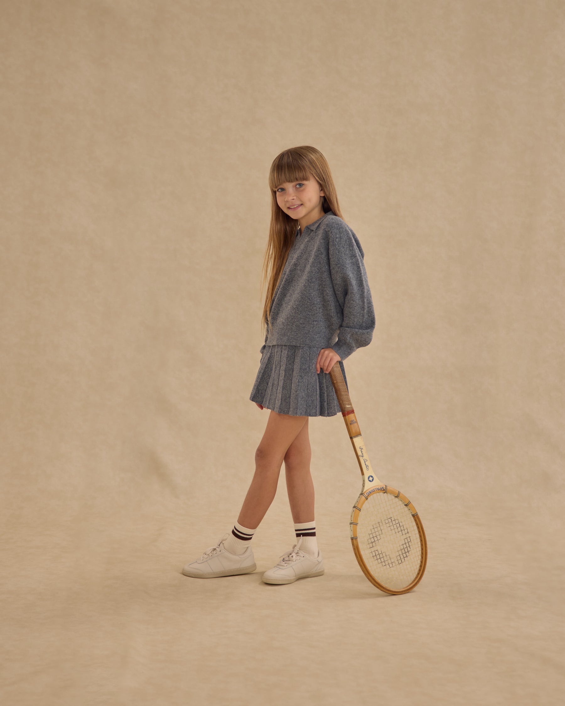 KNITTED PLEATED SKIRT