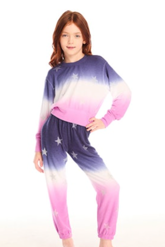 GLITTER STARS OMBRÉ SWEATSHIRT (PREORDER)