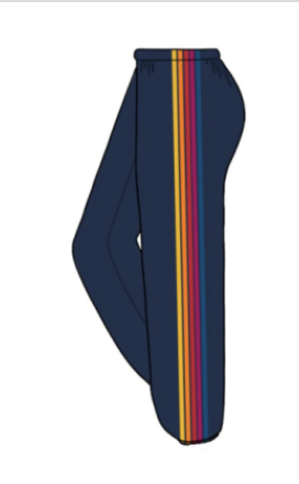 5 STRIPE MIDNIGHT SWEATPANTS (UNISEX) (PREORDER)