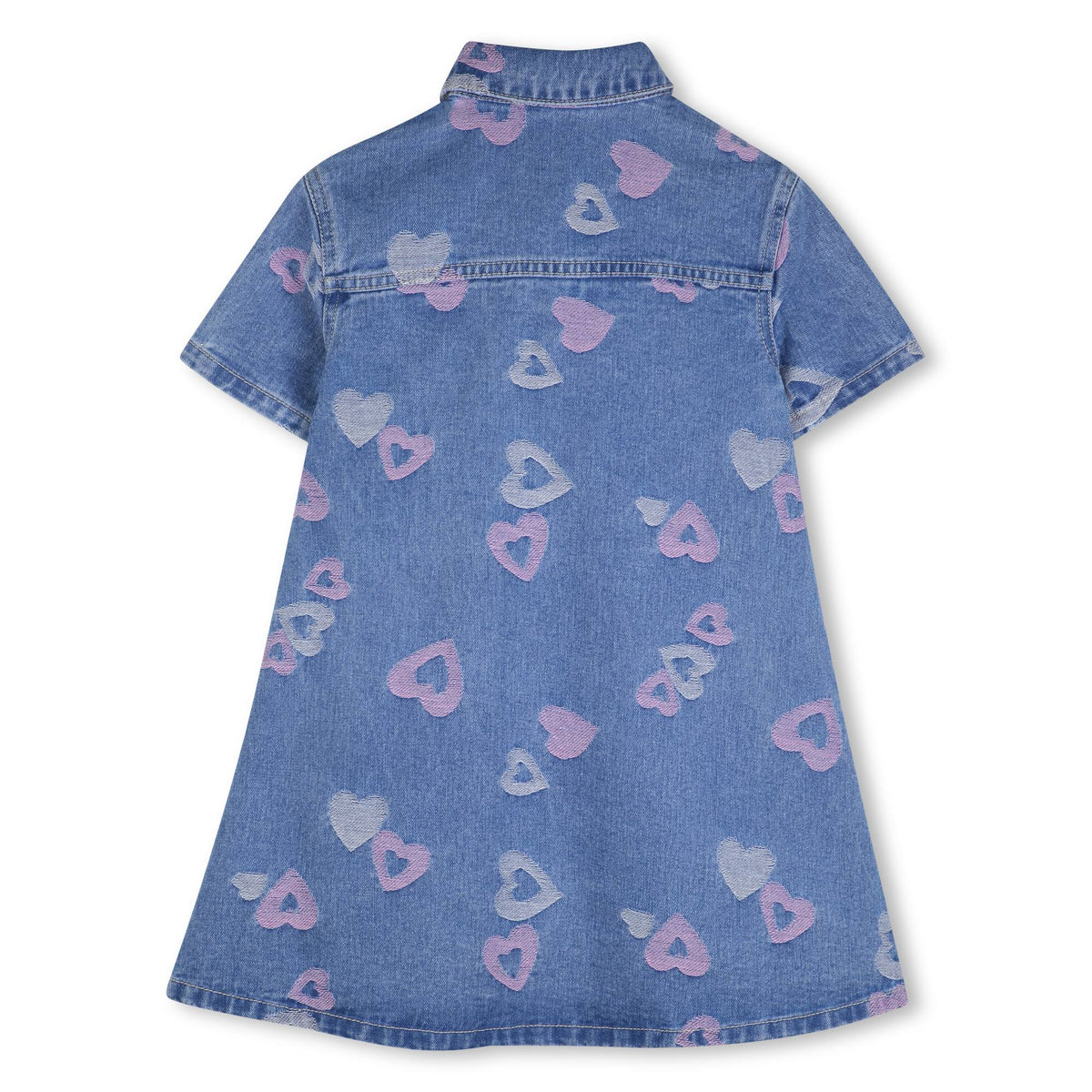 HEART PRINT DENIM DRESS (PREORDER)