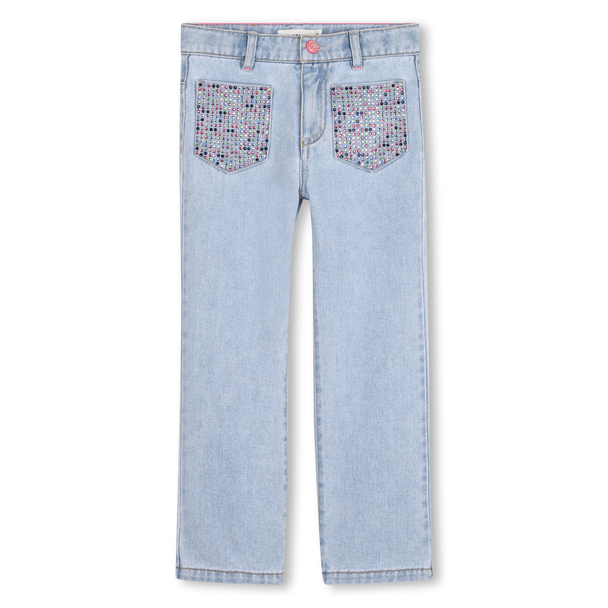 RHINESTONE POCKET DENIM PANTS (PREORDER)