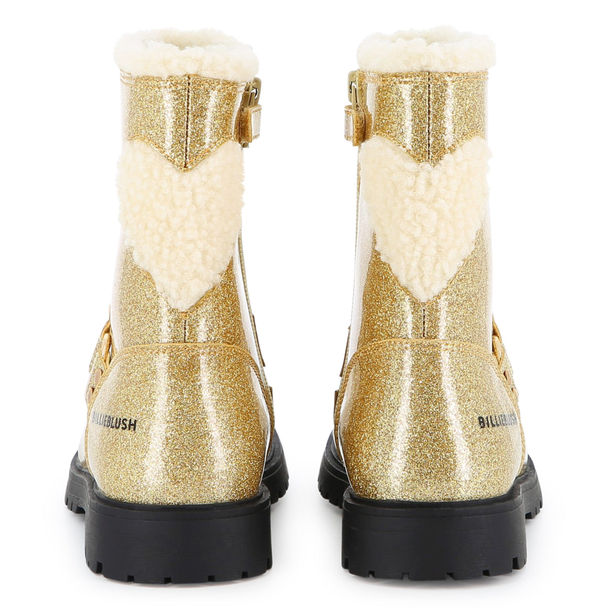 FUZZY HEART GLITTER BOOTS (PREORDER)