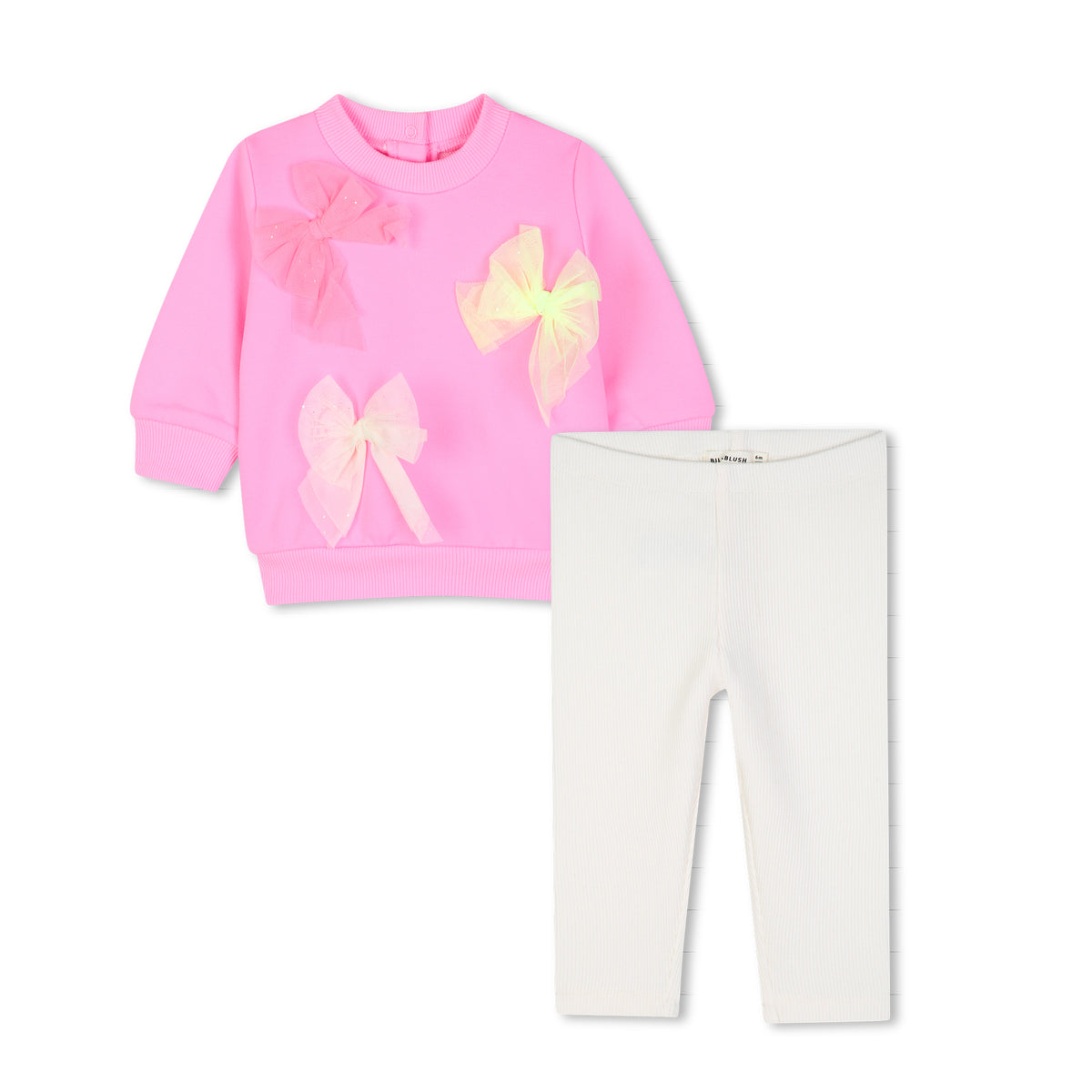 TULLE BOW SWEATSHIRT AND LEGGINGS SET (PREORDER)
