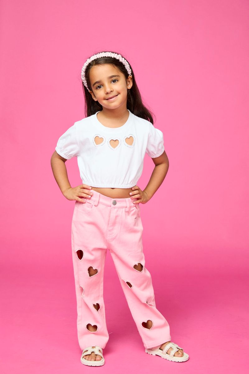 AMELIA CRYSTAL HEART JEANS - MINI DREAMERS