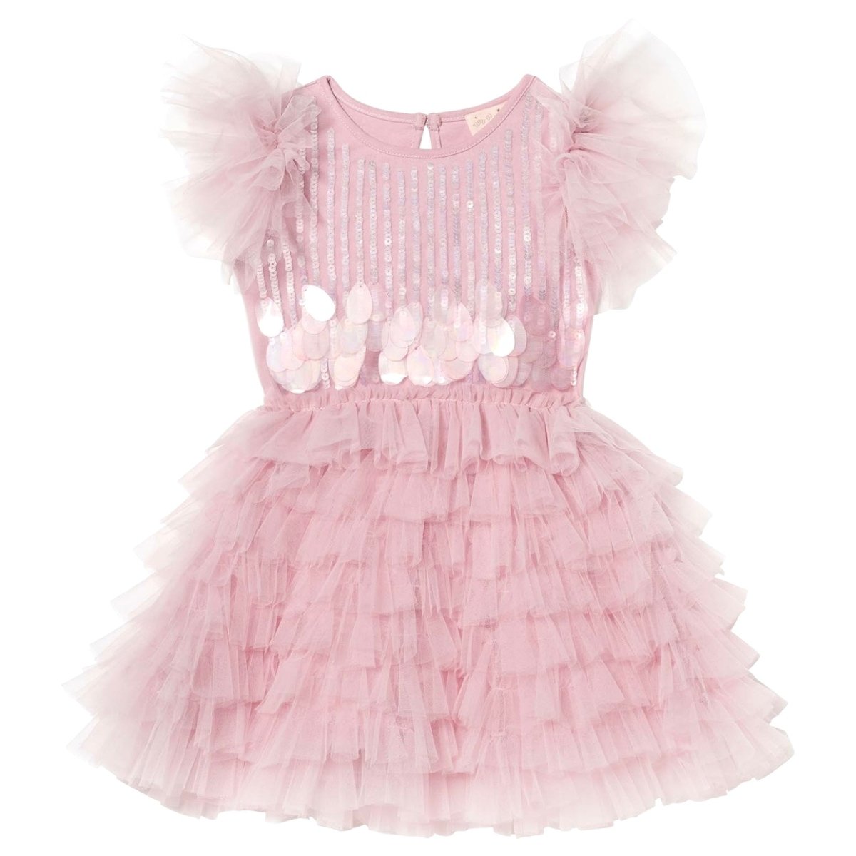 Tutu du Monde-Baby Girls Pink Embellished Tulle Dress Set