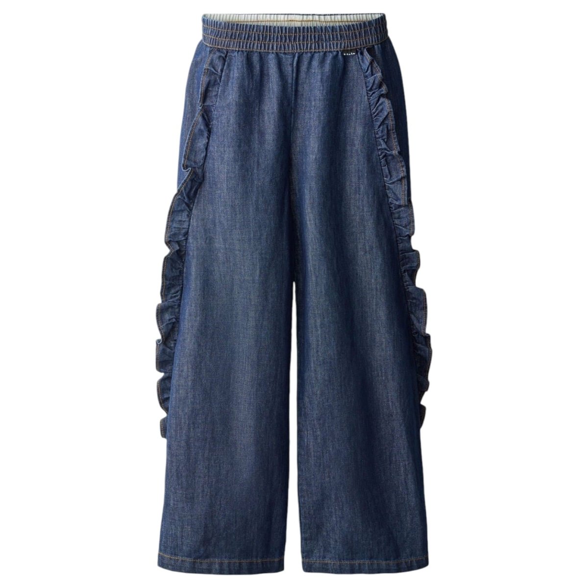 ARIANA RUFFLE DENIM PANTS (PREORDER) - MOLO