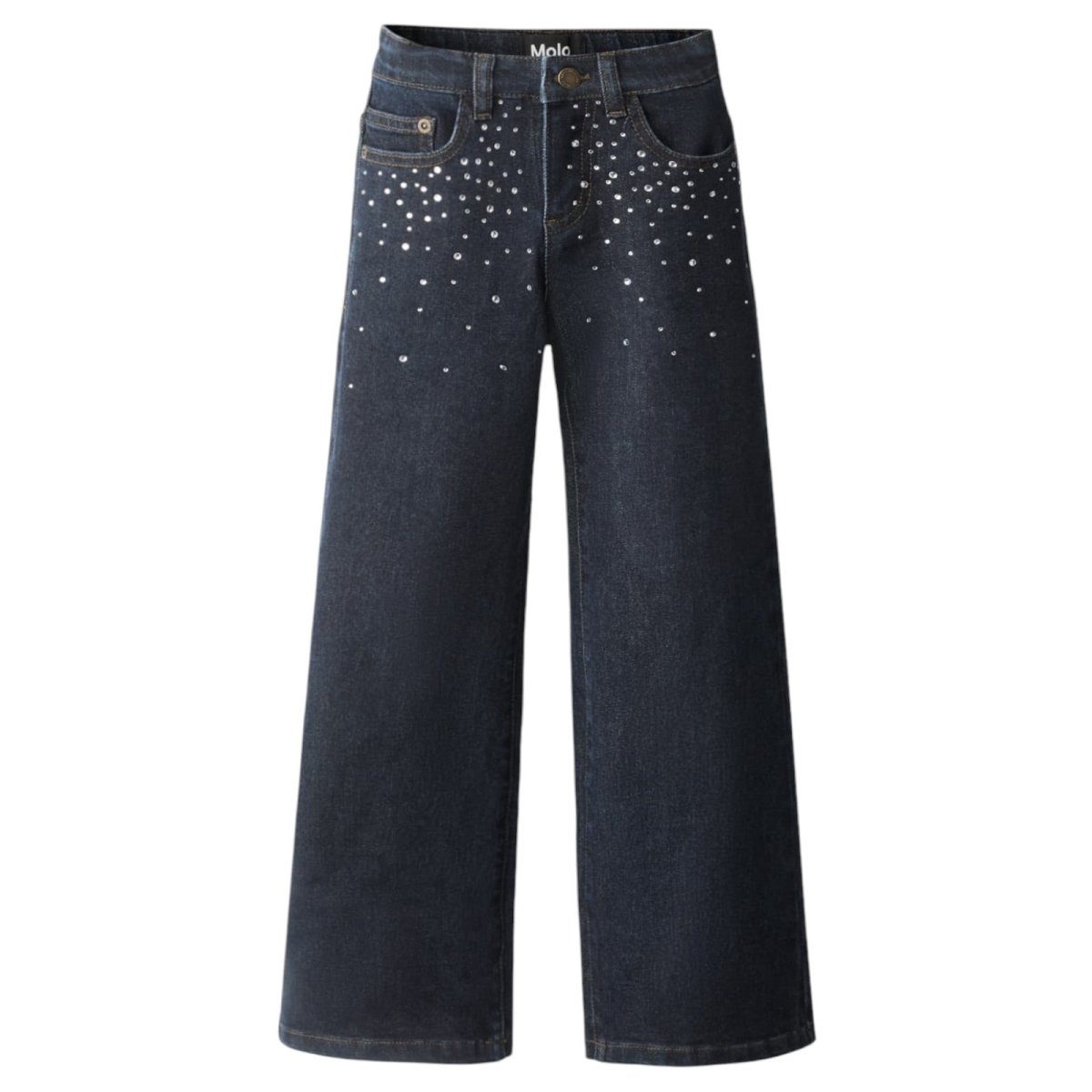 ASTA RHINESTONE DENIM PANTS (PREORDER) - MOLO