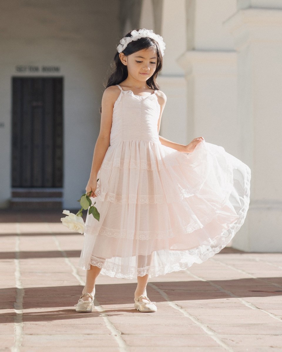 AUDREY LACE TIERED DRESS - DRESSES