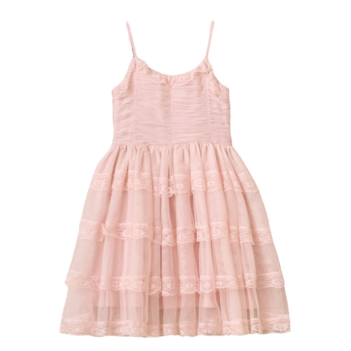 AUDREY LACE TIERED DRESS - DRESSES