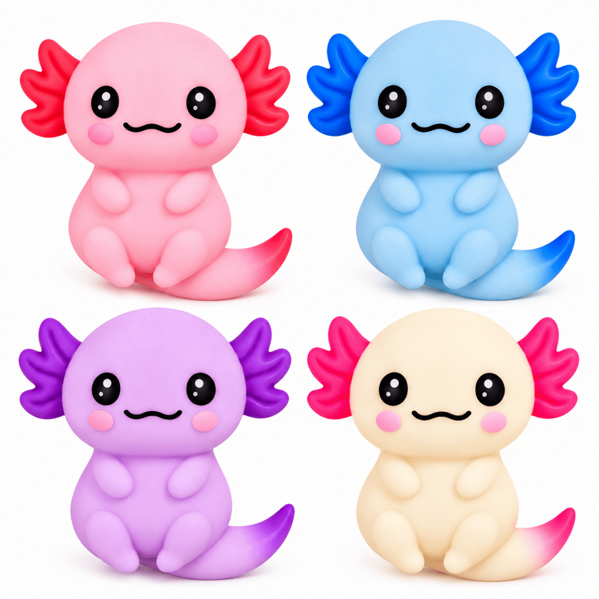 AXOLOTL CRUNCHY SQUISHY - MD - TOYS