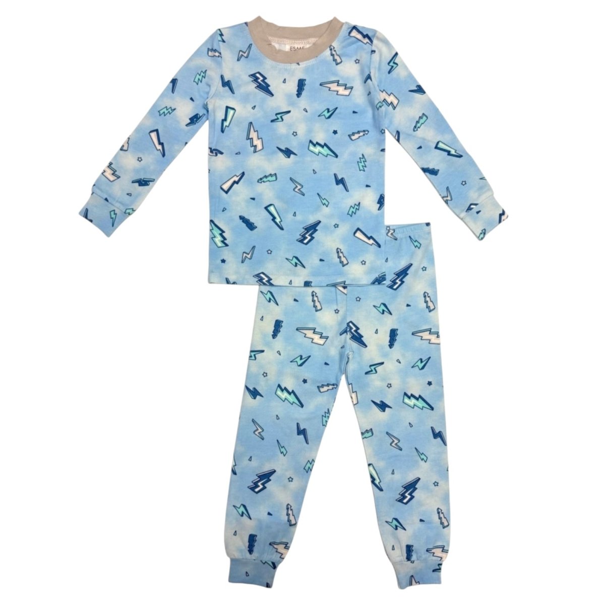 BAAM LIGHTNING BOLT LONG SLEEVE PJS BOYS - PAJAMAS