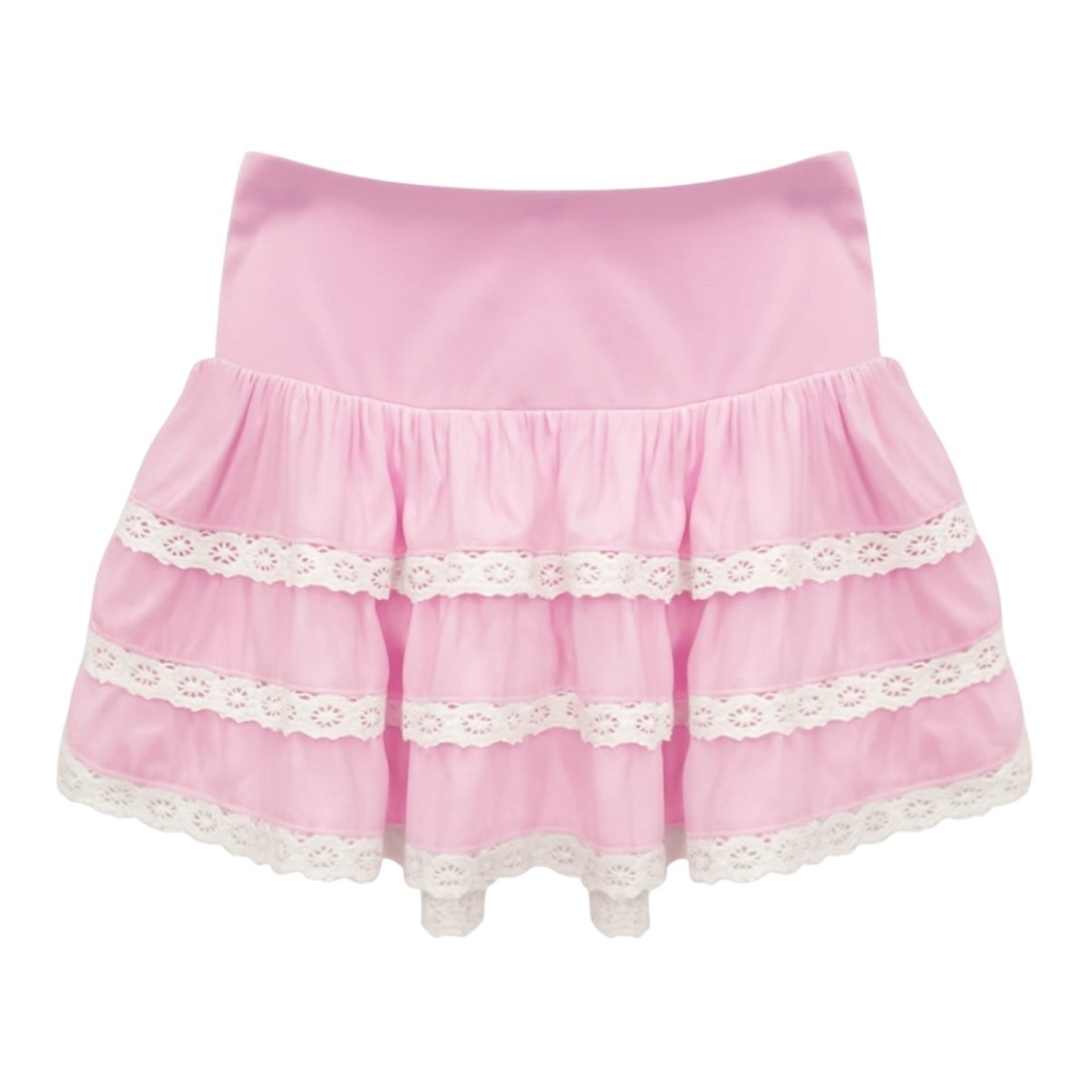 BABY PINK CHALLIS MELODY SKIRT (PREORDER) - KATIE J NYC