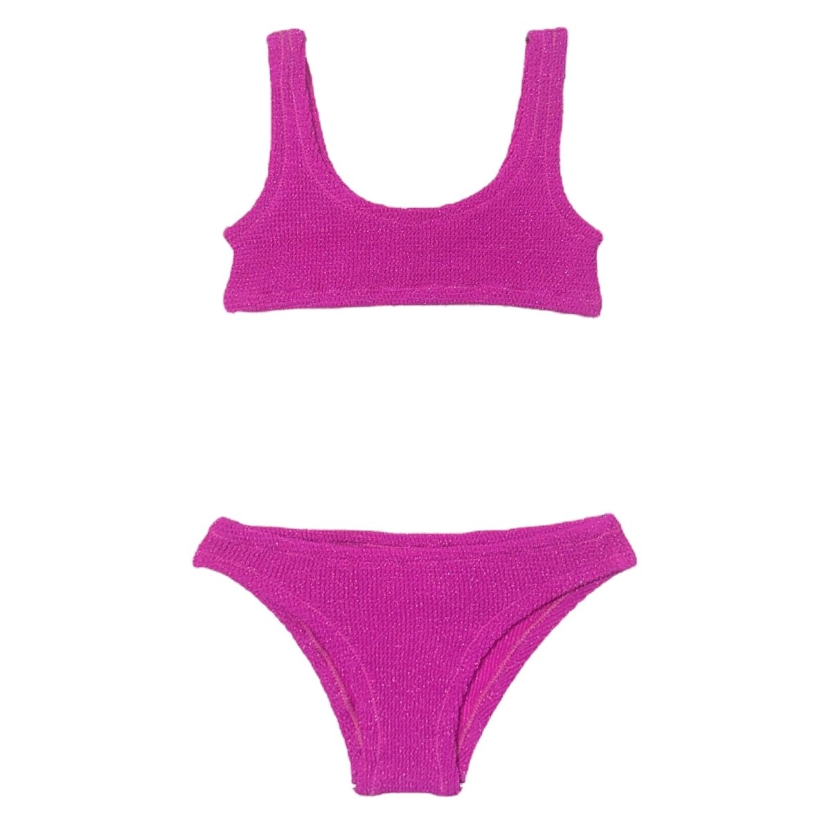 BAKER CRINKLE LUREX SPORTY TWO PIECE BIKINI - TWO PIECE BIKINI