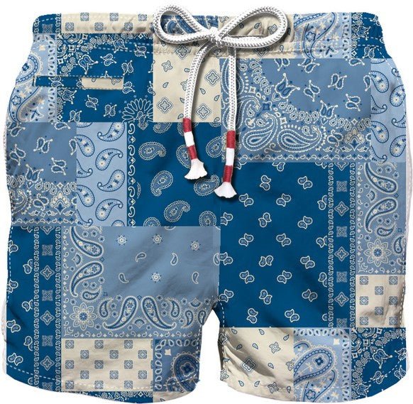 BANDANA PATCHES CAPRESE JR SWIM TRUNKS (PREORDER) - MC2 SAINT BARTH KIDS