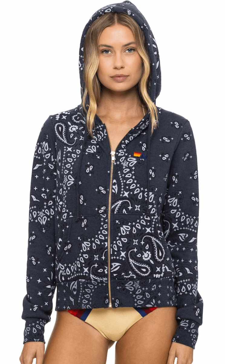 BANDANA ZIP UP HOODIE (UNISEX) by AVIATOR NATION KIDS | Kids