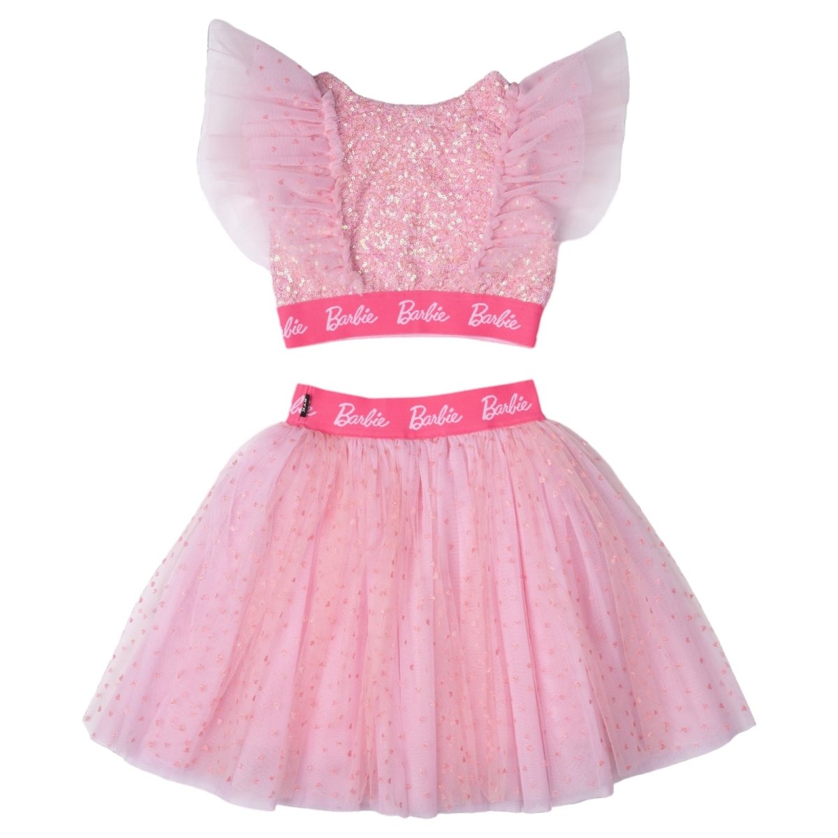 BARBIE ICON SEQUIN TUTU CROP TOP AND SKIRT SET (PREORDER) - ROCK YOUR BABY