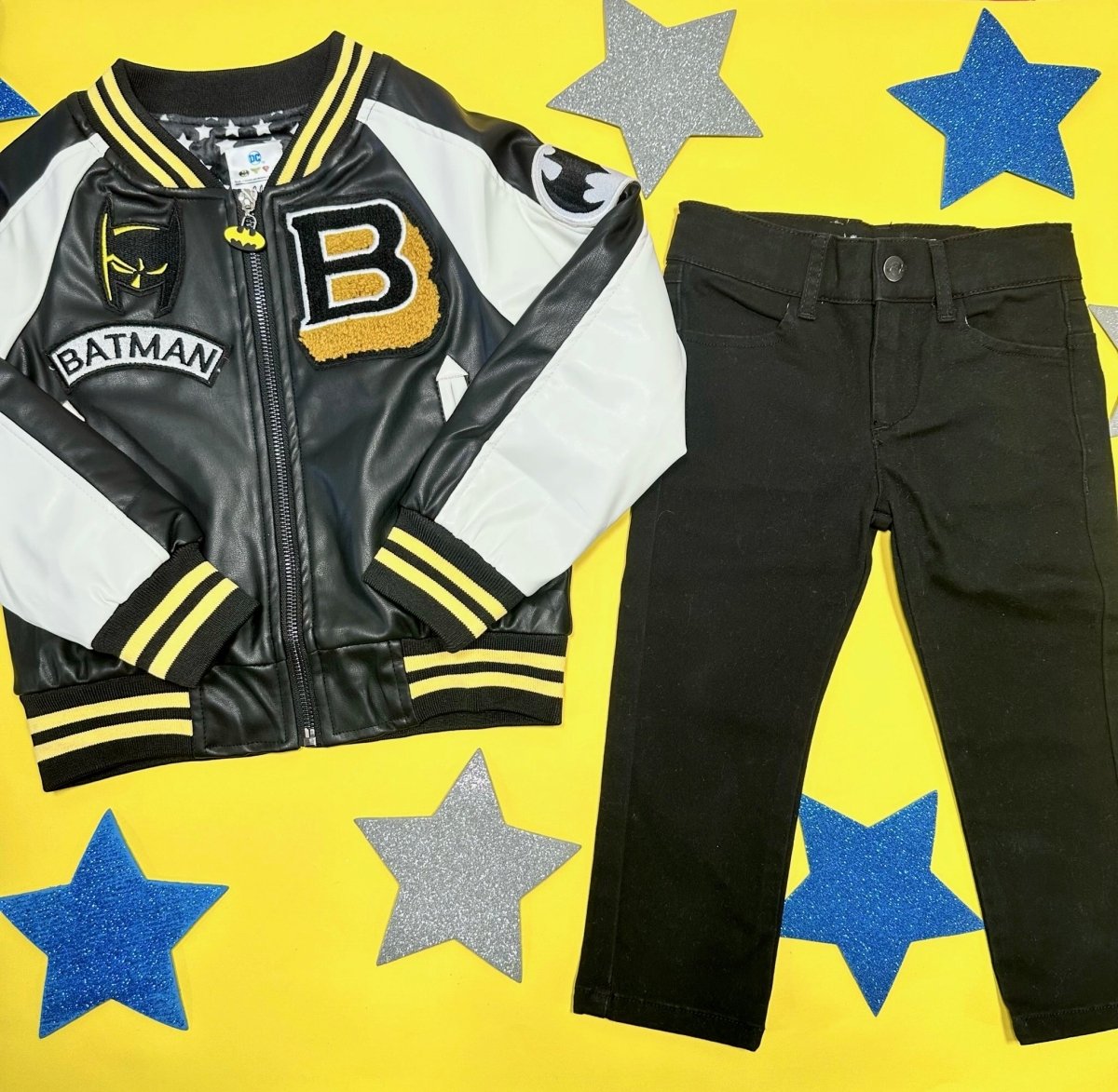 BATMAN PLEATHER BOMBER JACKET - JACKETS