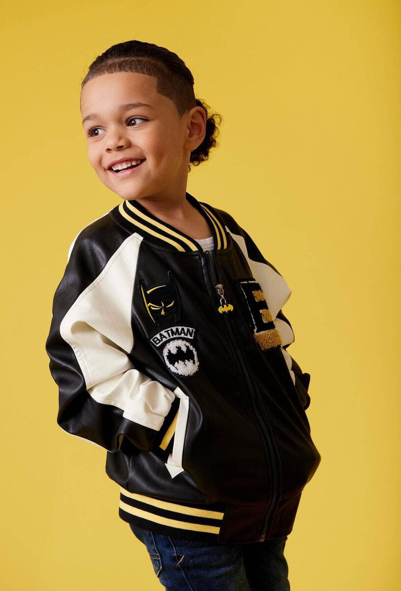 BATMAN PLEATHER BOMBER JACKET - JACKETS