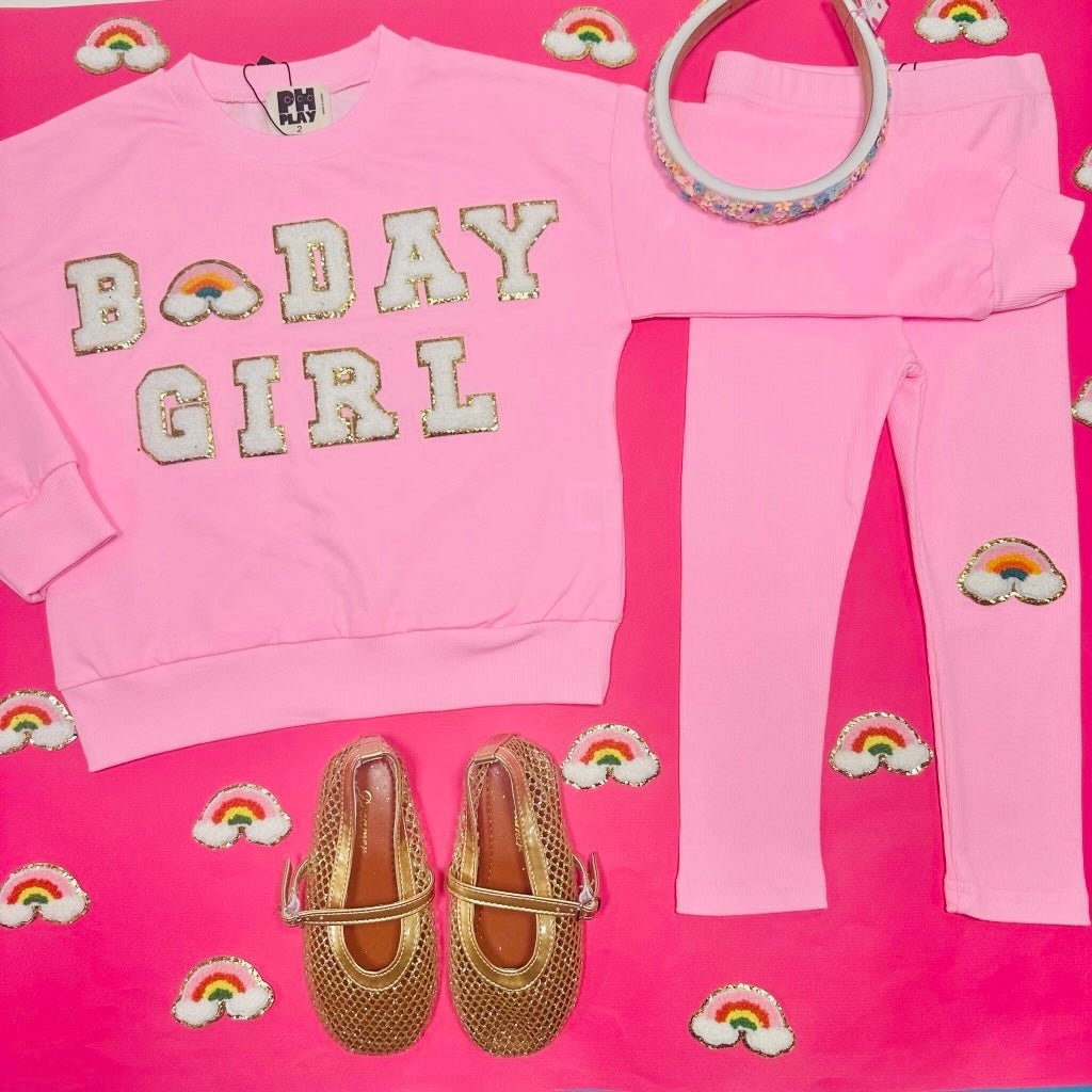 BDAY GIRL SWEATSHIRT AND LEGGINGS SET - SET