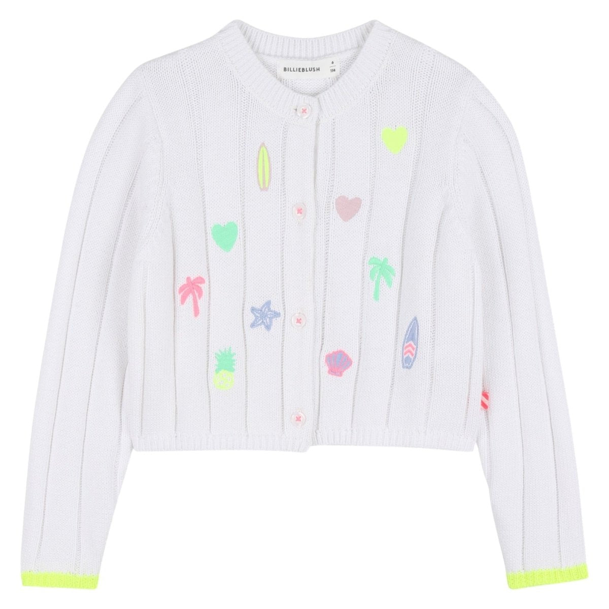 BEACH PATCHES CROCHET CARDIGAN (PREORDER) - BILLIEBLUSH