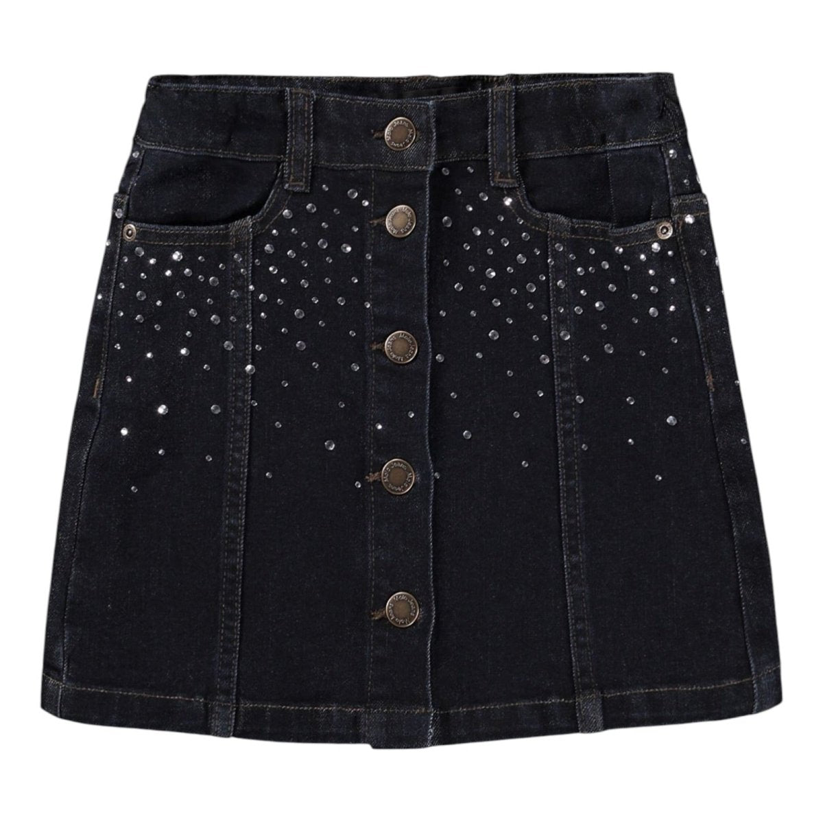 BERA RHINESTONE DENIM SKIRT (PREORDER) - MOLO