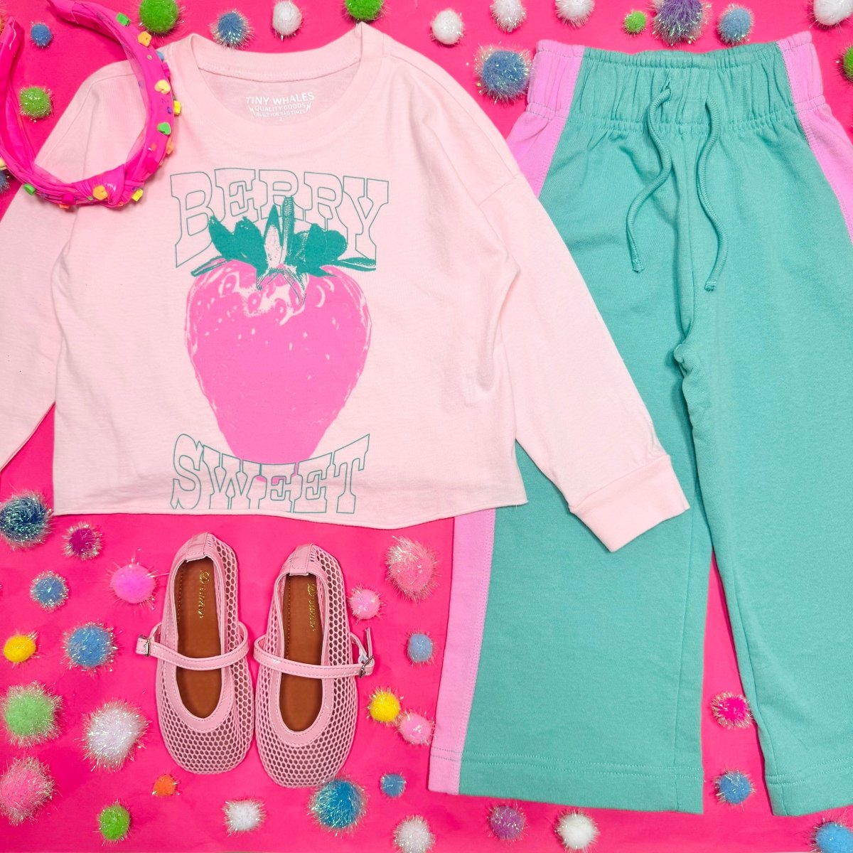 BERRY SWEET LONG SLEEVE TSHIRT - TINY WHALES