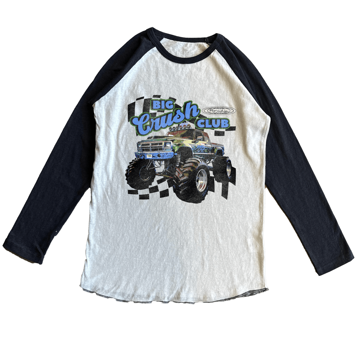 BIG CRUSH MONTER TRUCK LONG SLEEVE TSHIRT - ROWDY SPROUT - LONG SLEEVE TOPS