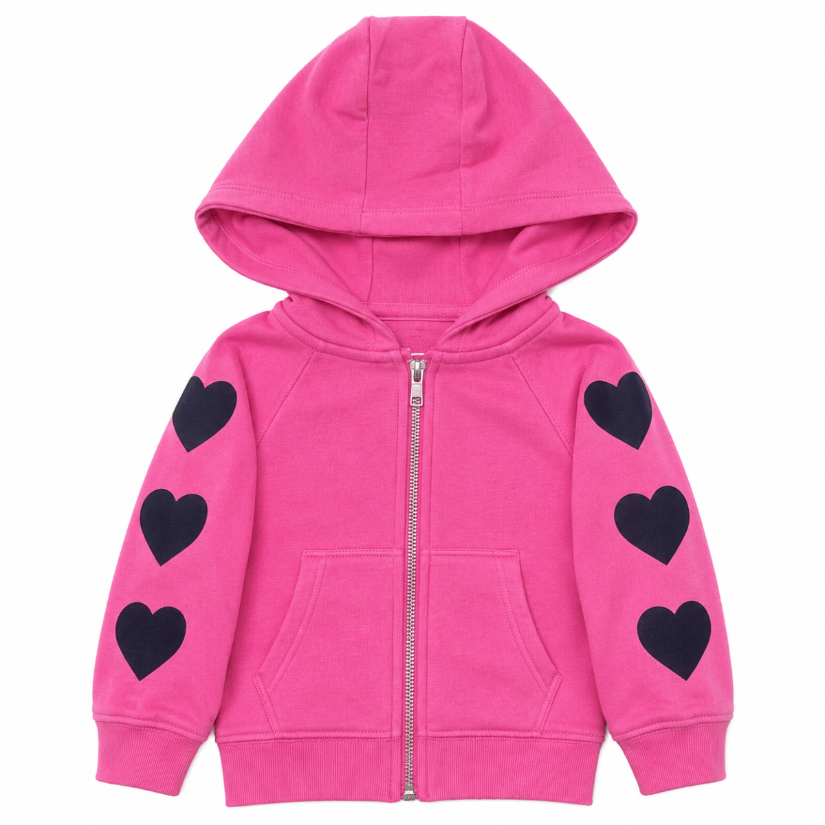 BIG LOVE HEARTS ZIP UP HOODIE - CHASER KIDS