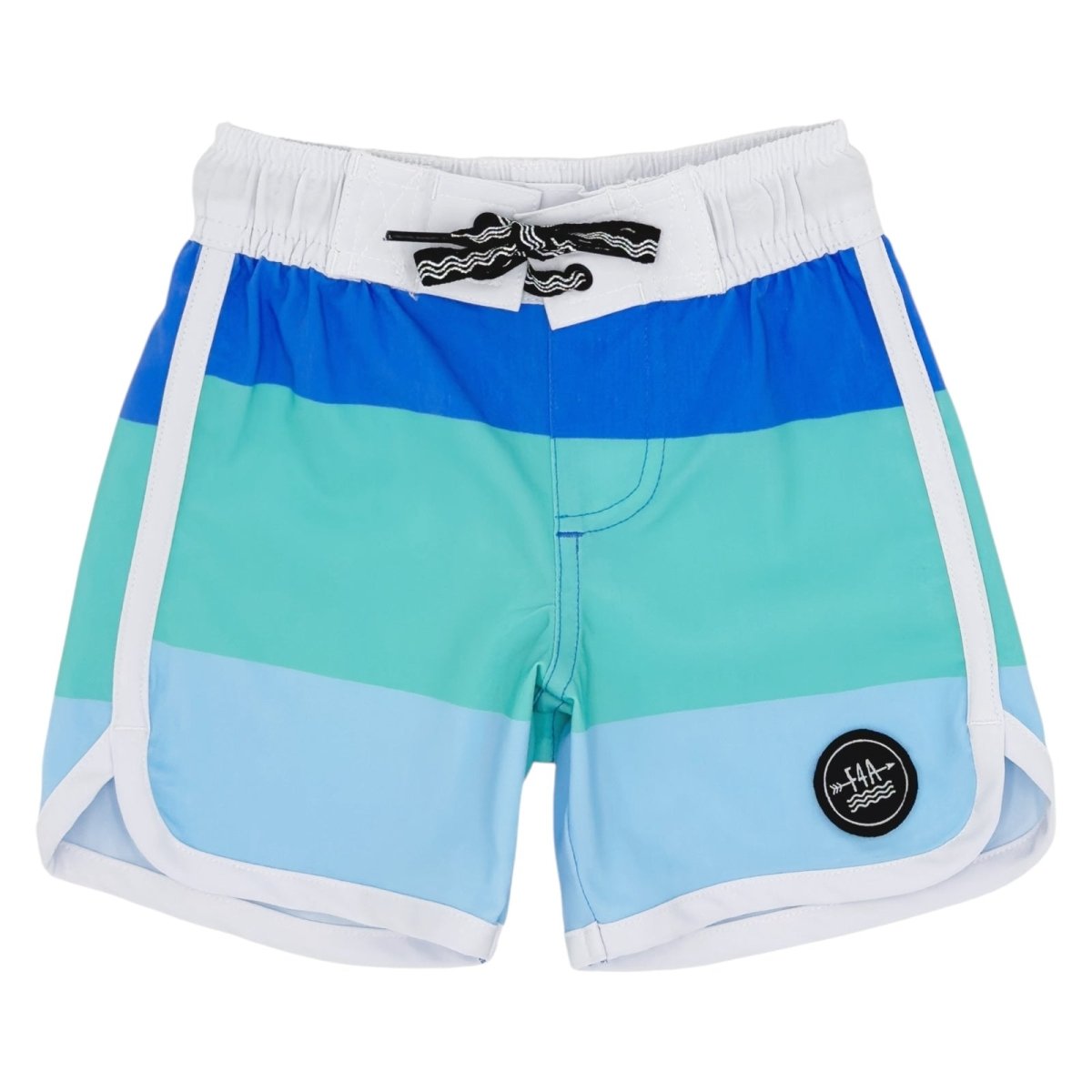 WATERCOLOR STRIPE PRINTED SWIM TRUNK